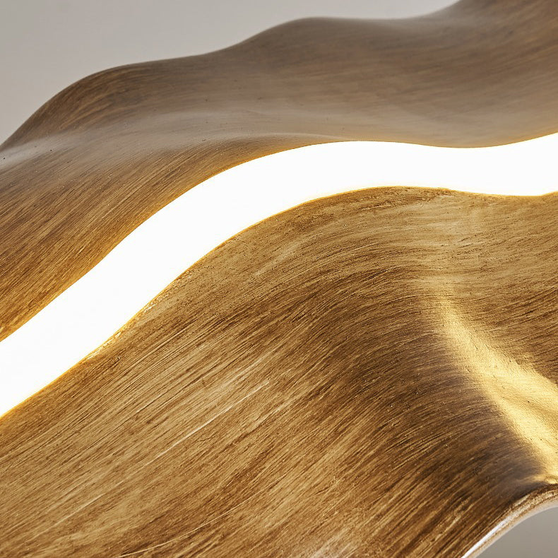 Japanese Silica Wavy Imitation Island Chandelier