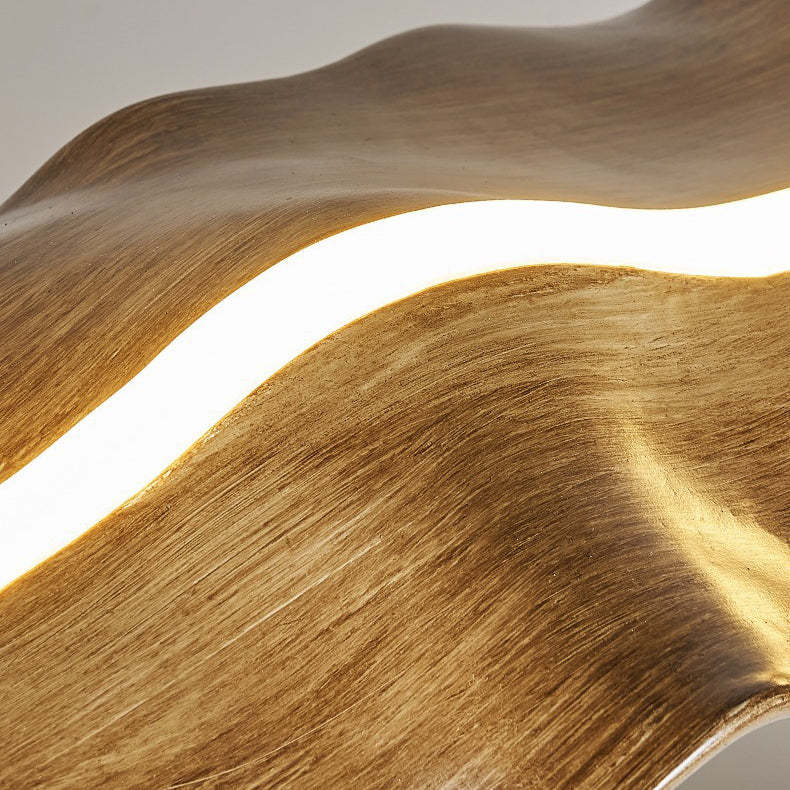 Japanese Silica Wavy Imitation Island Chandelier