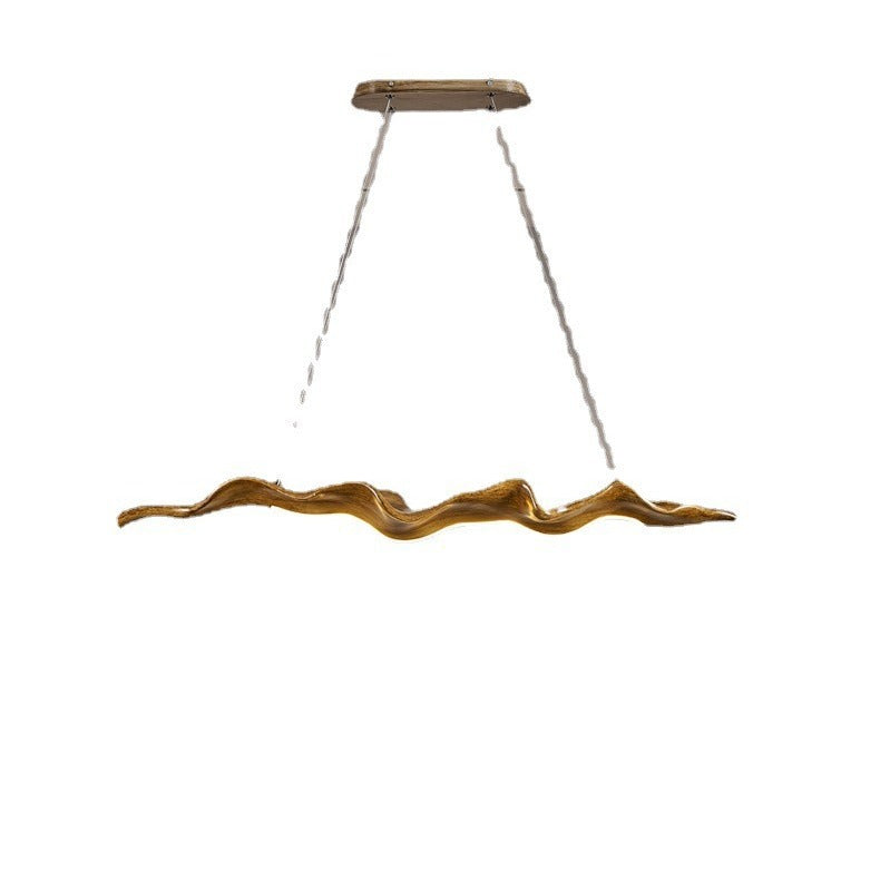 Japanese Silica Wavy Imitation Island Chandelier
