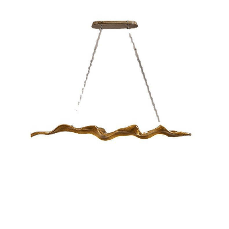 Japanese Silica Wavy Imitation Island Chandelier