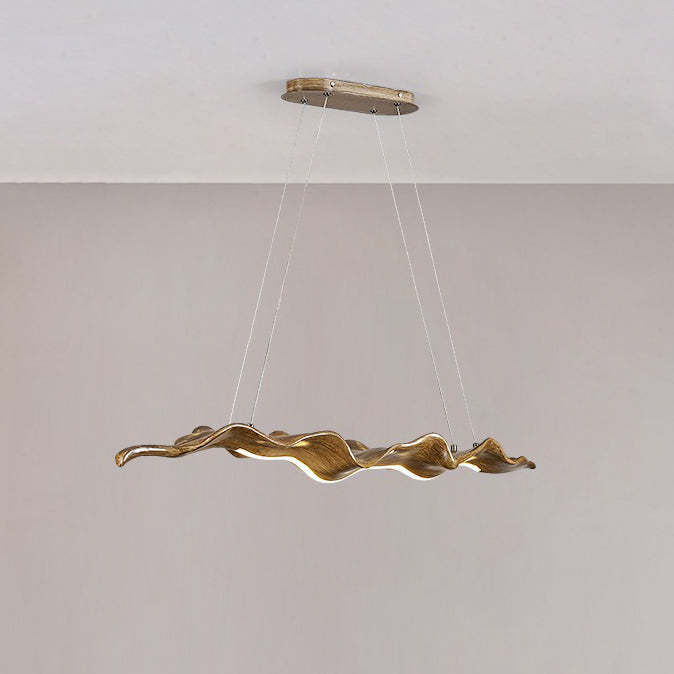 Japanese Silica Wavy Imitation Island Chandelier