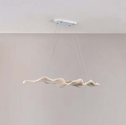 Japanese Silica Wavy Imitation Island Chandelier