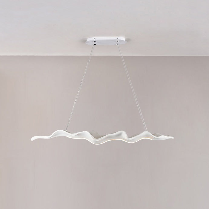 Japanese Silica Wavy Imitation Island Chandelier