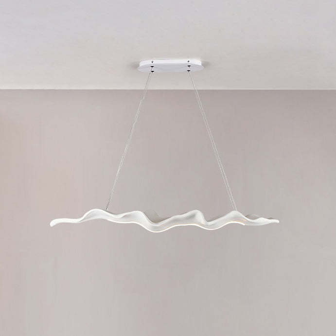 Japanese Silica Wavy Imitation Island Chandelier