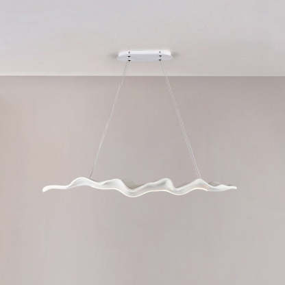 Japanese Silica Wavy Imitation Island Chandelier