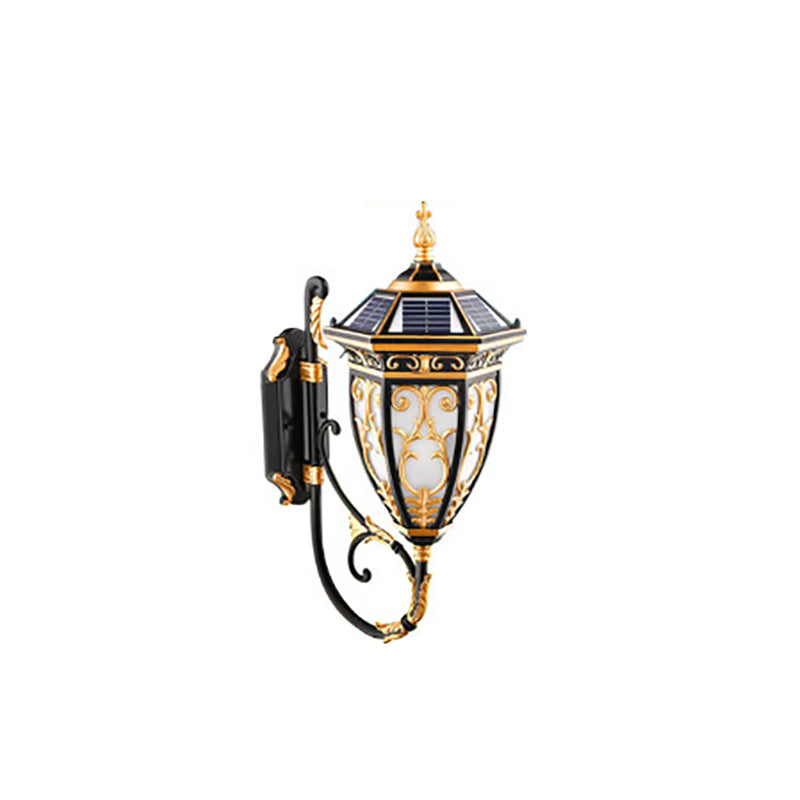 European Solar Aluminum Lantern Flower Mansion