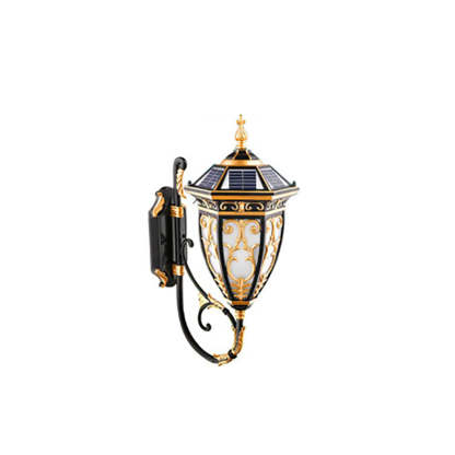 European Solar Aluminum Lantern Flower Mansion
