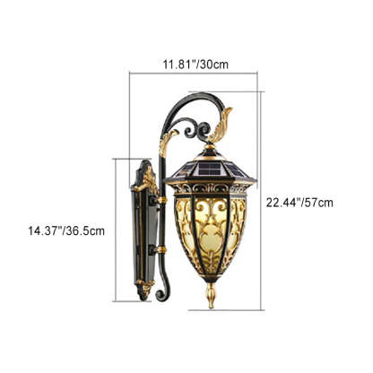 European Solar Aluminum Lantern Flower Mansion