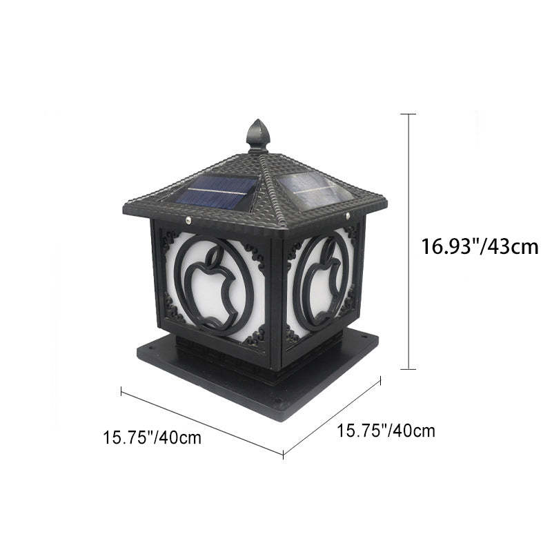 Chinese Solar Aluminum Acrylic Pointed Apple Light