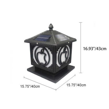 Chinese Solar Aluminum Acrylic Pointed Apple Light