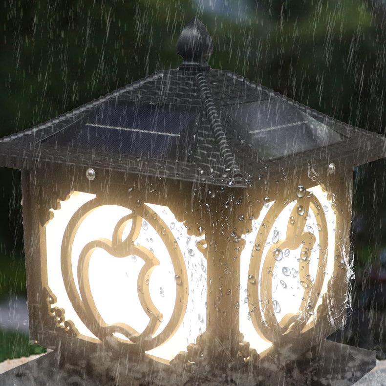 Chinese Solar Aluminum Acrylic Pointed Apple Light