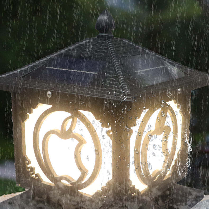 Chinese Solar Aluminum Acrylic Pointed Apple Light