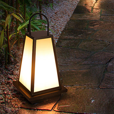Japanese Solar Honeycomb Lantern Light