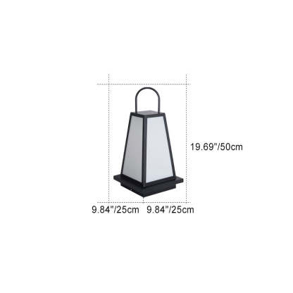 Japanese Solar Honeycomb Lantern Light
