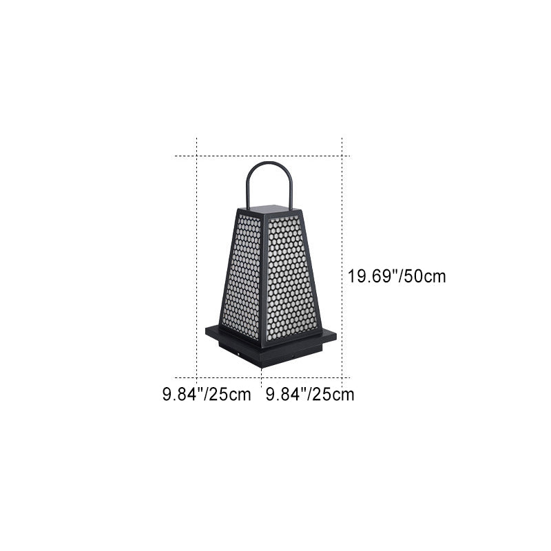 Japanese Solar Honeycomb Lantern Light