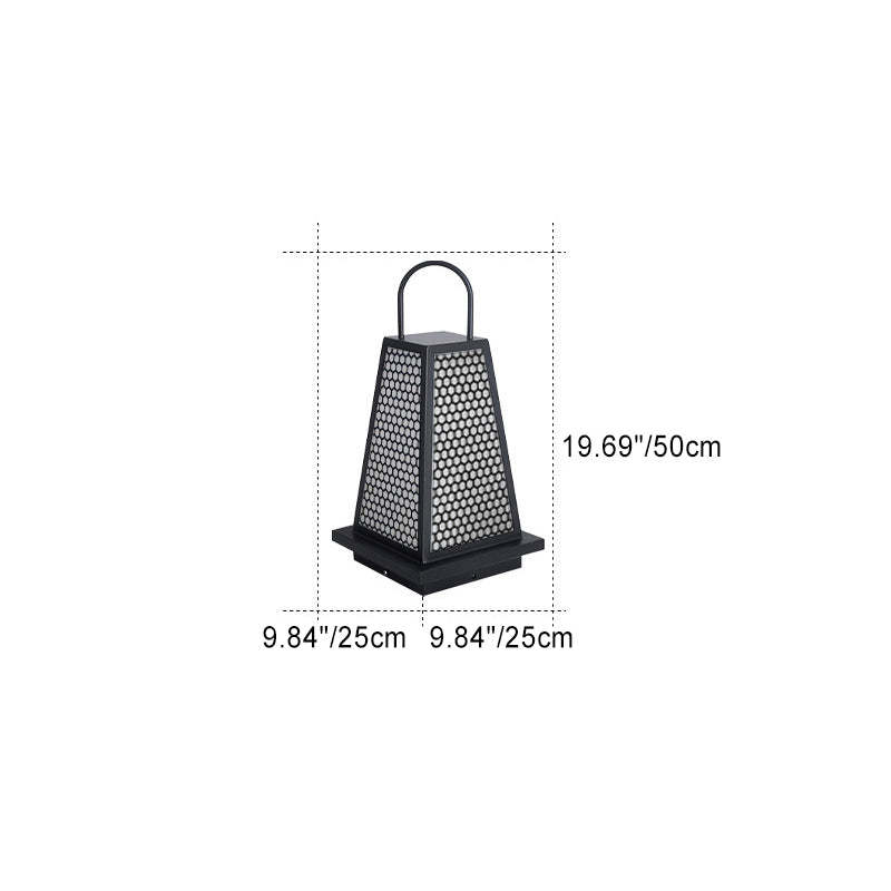 Japanese Solar Honeycomb Lantern Light