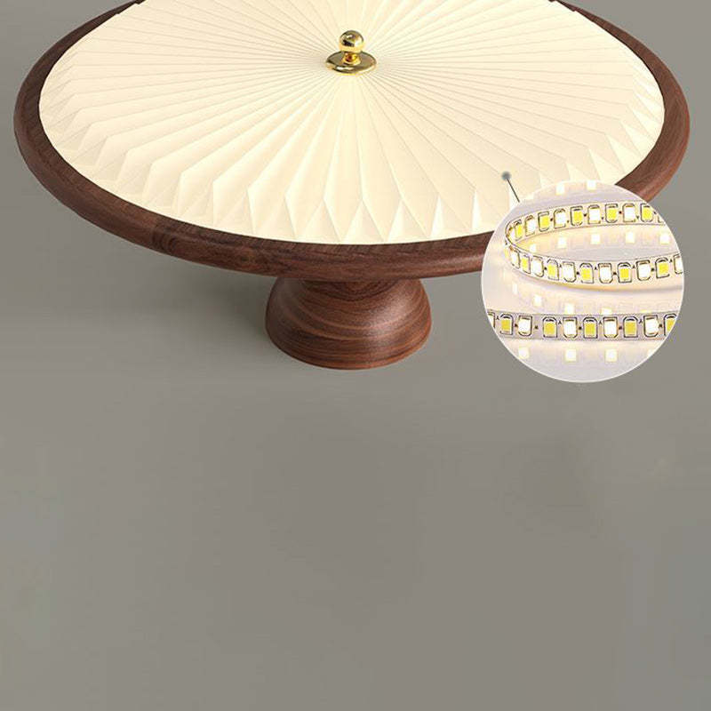 Vintage Iron Acrylic Pleated LED Ceiling Light