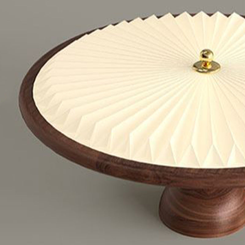 Vintage Iron Acrylic Pleated LED Ceiling Light