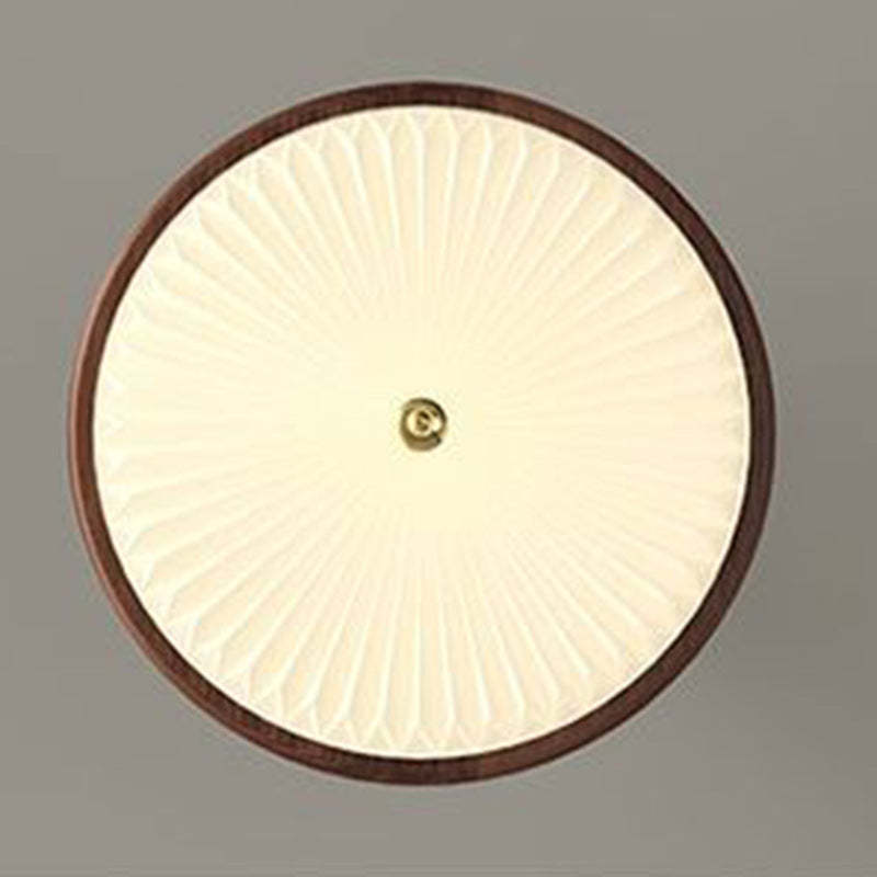 Vintage Iron Acrylic Pleated LED Ceiling Light