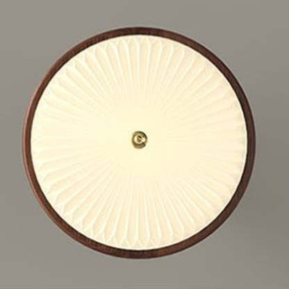 Vintage Iron Acrylic Pleated LED Ceiling Light