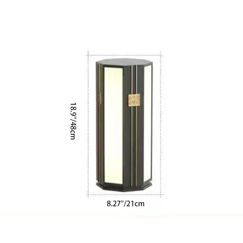 Chinese Solar Stainless Steel Cylinder Octagon LED Light