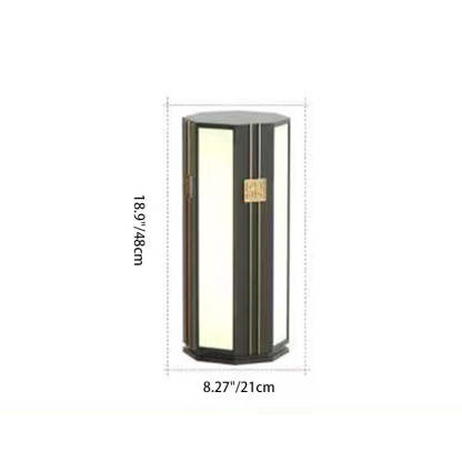 Chinese Solar Stainless Steel Cylinder Octagon LED Light