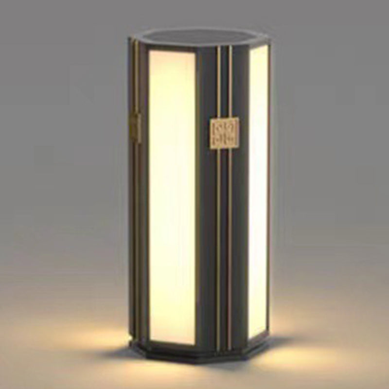 Chinese Solar Stainless Steel Cylinder Octagon LED Light