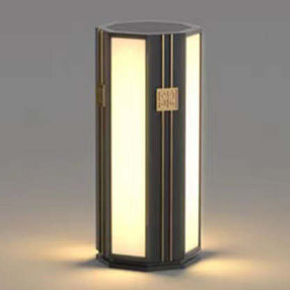 Chinese Solar Stainless Steel Cylinder Octagon LED Light
