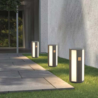 Chinese Solar Stainless Steel Cylinder Octagon LED Light