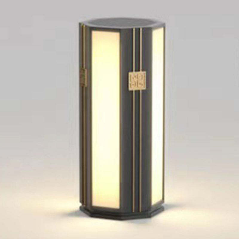 Chinese Solar Stainless Steel Cylinder Octagon LED Light