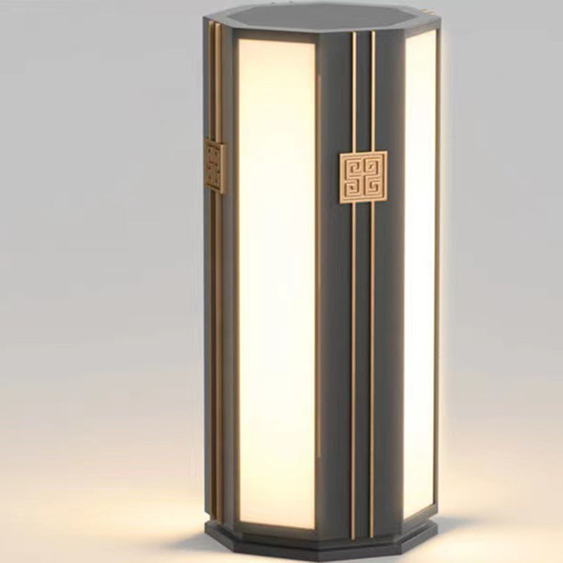Chinese Solar Stainless Steel Cylinder Octagon LED Light
