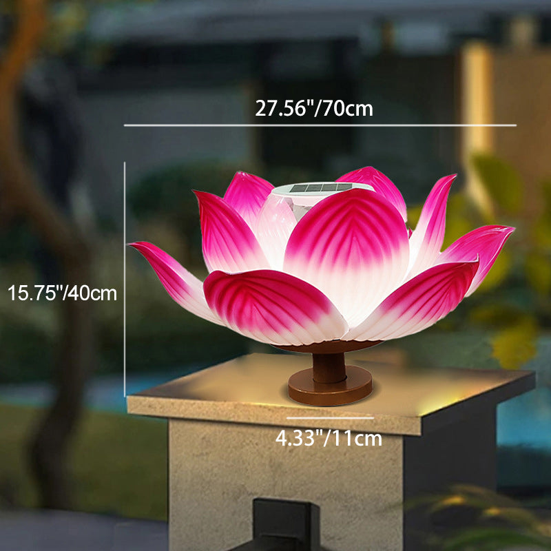 Chinese Solar Lotus LED Outdoor Landscape Light