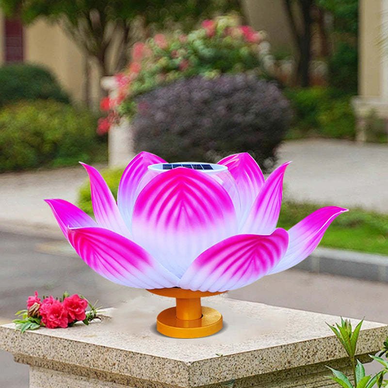 Chinese Solar Lotus LED Outdoor Landscape Light