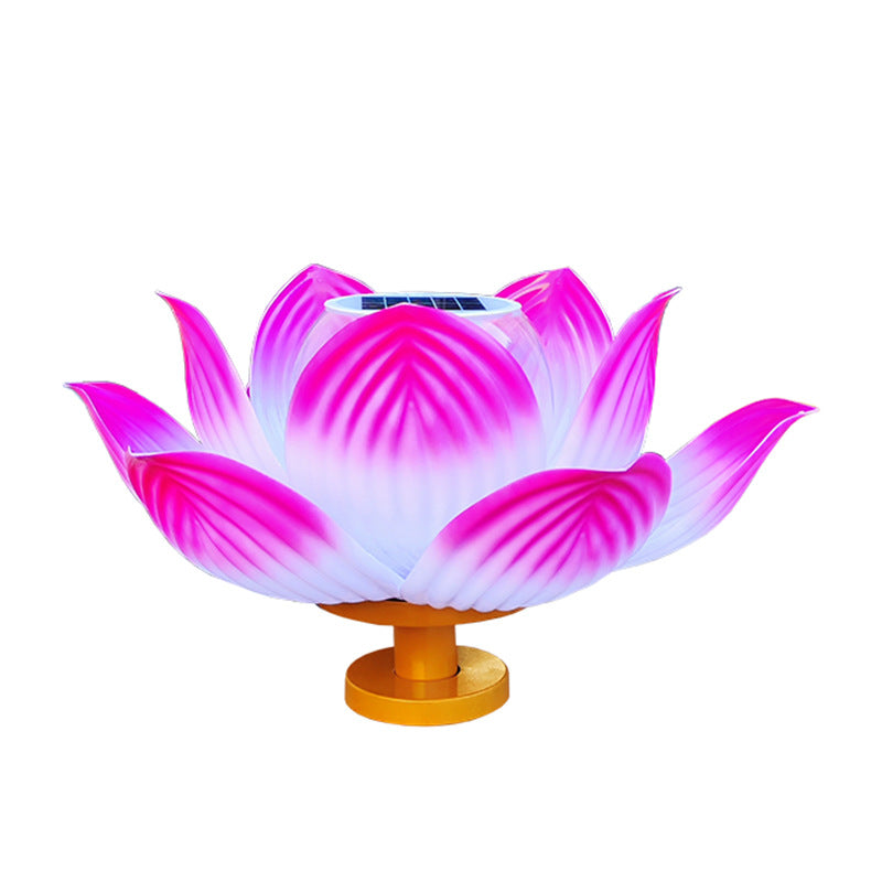 Chinese Solar Lotus LED Outdoor Landscape Light