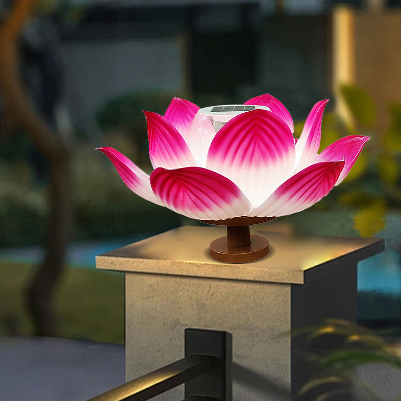 Chinese Solar Lotus LED Outdoor Landscape Light