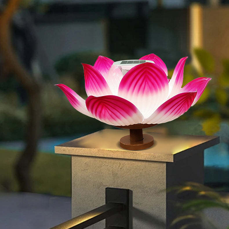 Chinese Solar Lotus LED Outdoor Landscape Light
