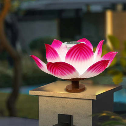 Chinese Solar Lotus LED Outdoor Landscape Light