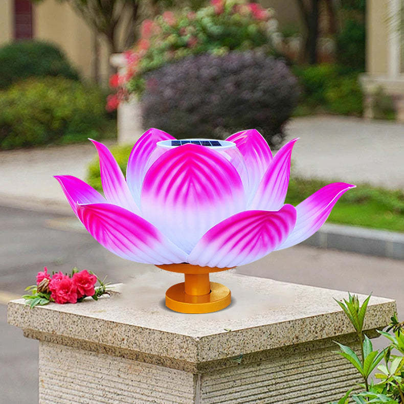 Chinese Solar Lotus LED Outdoor Landscape Light