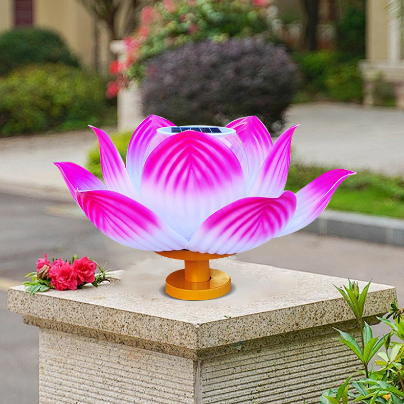 Chinese Solar Lotus LED Outdoor Landscape Light