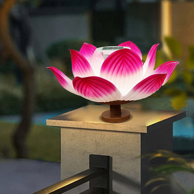 Chinese Solar Lotus LED Outdoor Landscape Light