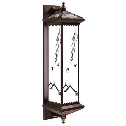 Chinese Aluminum Happiness Wealth Wall Sconce — Medium - G / Warm Light(3000K) / 220V-240V For UK/AU