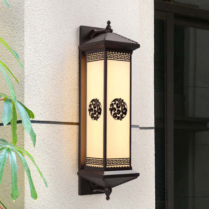 Chinese Aluminum Happiness Wealth Wall Sconce — Medium - A / Warm Light(3000K) / 110V-120V For US/CA