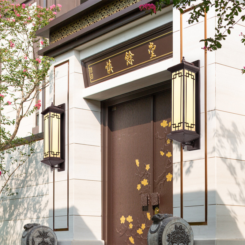 Chinese Aluminum Happiness Wealth Wall Sconce — Small - D / Warm Light(3000K) / 110V-120V For US/CA