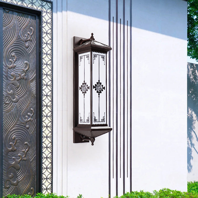 Chinese Solar Aluminum Happiness Wealth Wall — Small - C / 4 Colors Changeable (Warm/Neutral/White/Red) / 3.7V