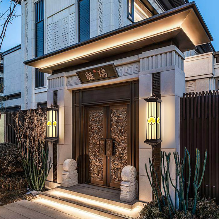 Chinese Aluminum Happiness Wealth Wall Sconce — Small - C / Warm Light(3000K) / 220V-240V For UK/AU