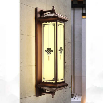 Chinese Aluminum Happiness Wealth Wall Sconce — Medium - D / Warm Light(3000K) / 110V-120V For US/CA