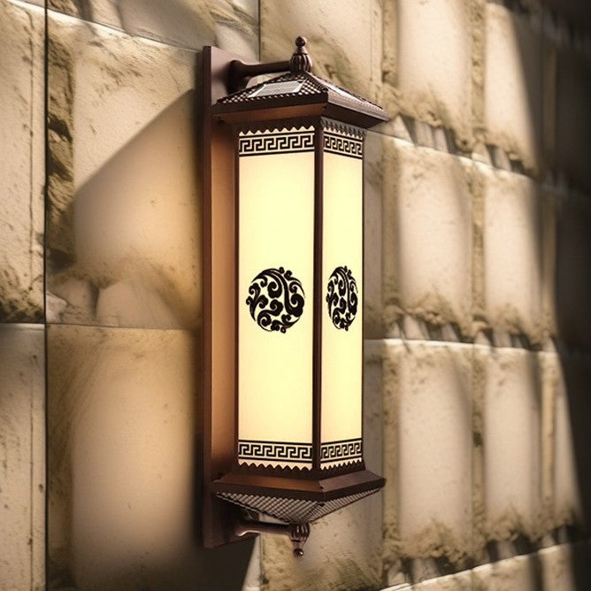 Chinese Solar Aluminum Happiness Wealth Wall — Large - F / 4 Colors Changeable (Warm/Neutral/White/Red) / 3.7V