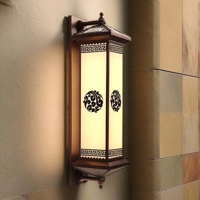 Chinese Solar Aluminum Happiness Wealth Wall — Large - D / 4 Colors Changeable (Warm/Neutral/White/Red) / 3.7V