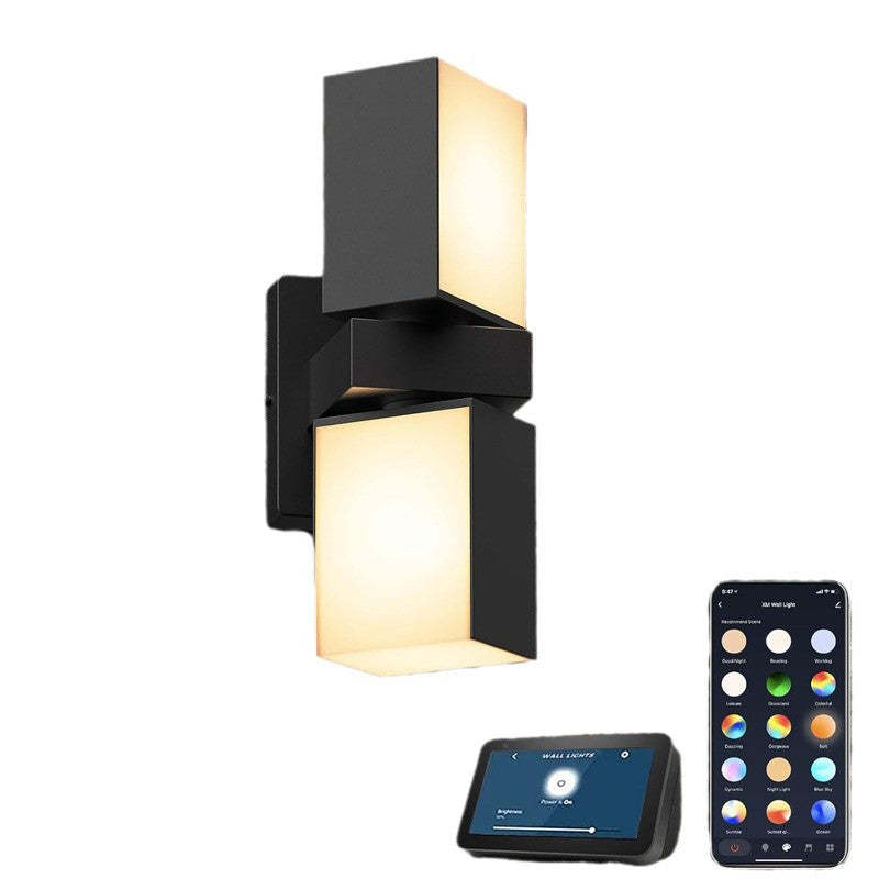 Modern Aluminum Smart APP Rectangular Wall Sconce