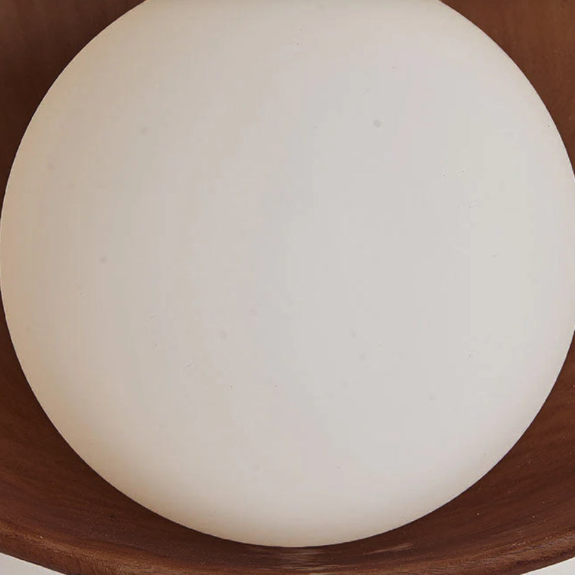 Minimalist Round Iron Resin Sconce